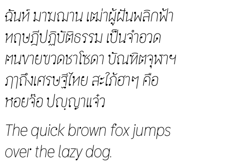 DB Mean Narrow Thin Italic
