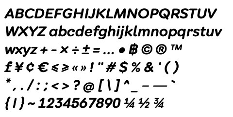 DB Mean Rounded Medium Italic